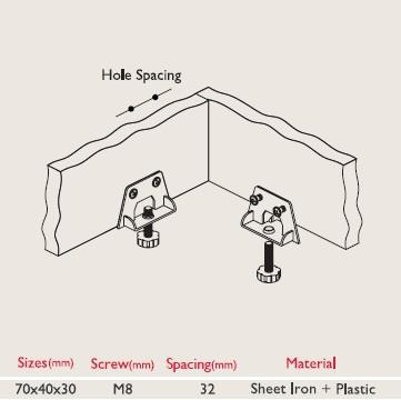 Destek Saçlı Mobilya Ayağı