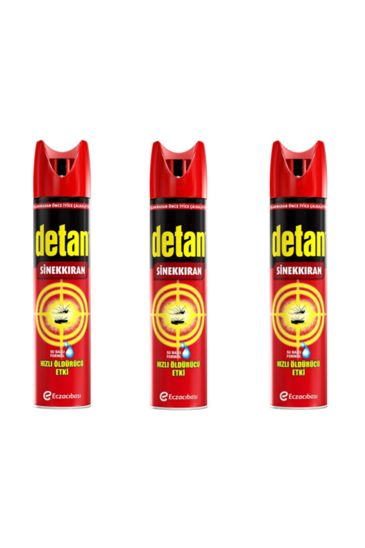 Detan  Sinekkiran Su Bazli Aeresol 275 Ml X 3 Adet