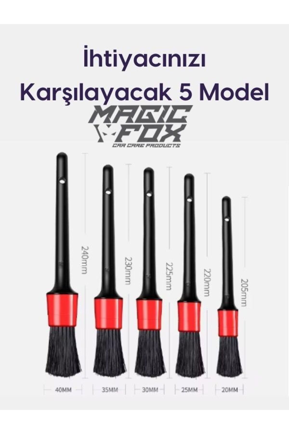 Detaylı Araba Temizlik Fırçası  Seti