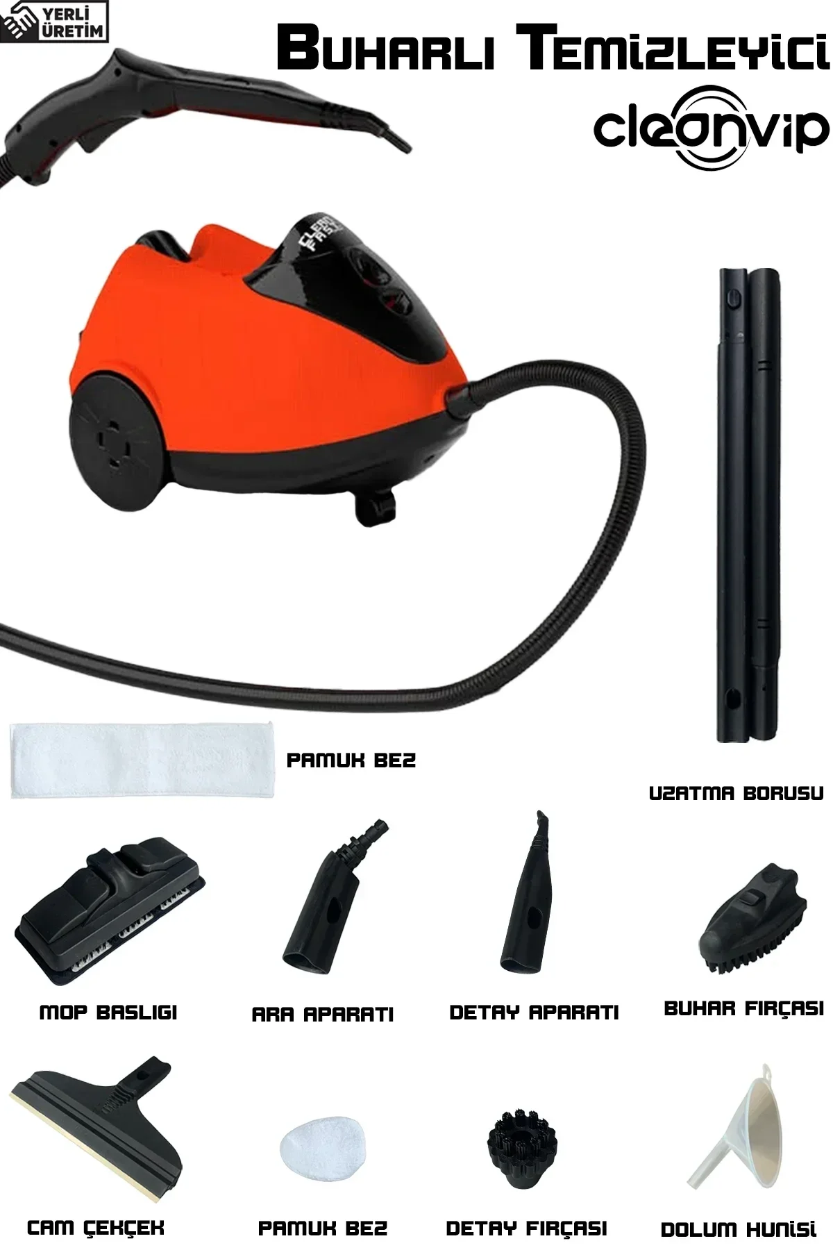 Detaylı Buhar Temizliği Buharlı Makinesi Cv332 Bx40