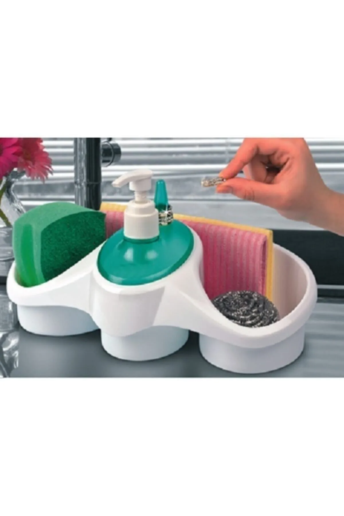 Just Cheap Store Deterjan Hazneli Süngerlik Bulaşik Süngerliği Tp653