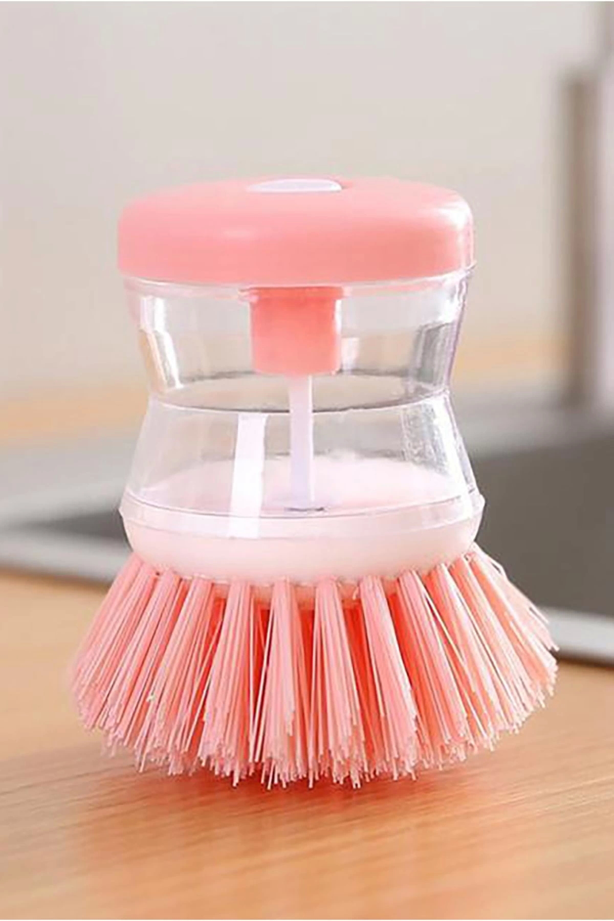 Deterjan Hazneli Bulaşık Yıkama Fırçası – Sıvı Sabun Hazneli Bula