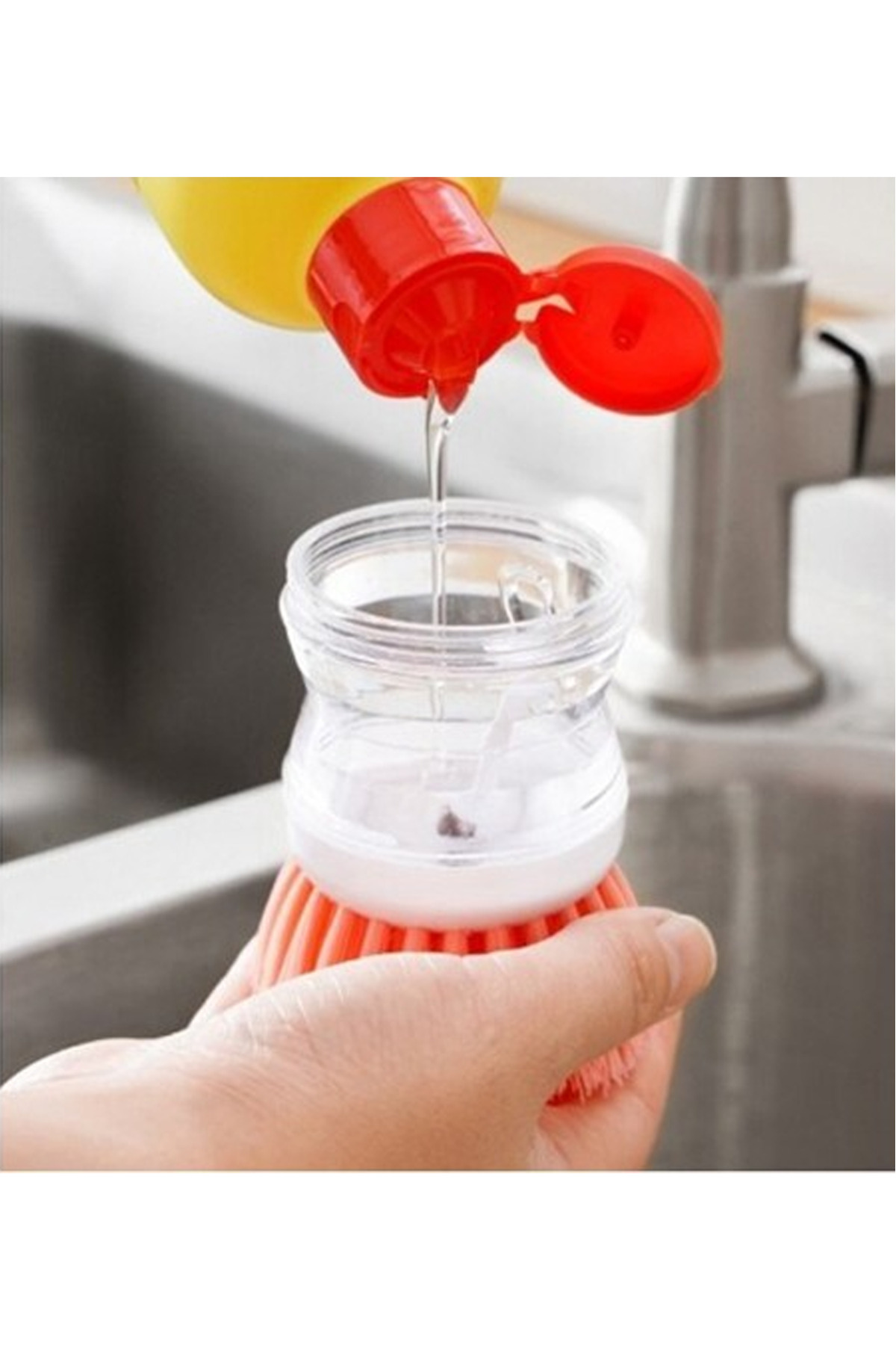 Deterjan Hazneli Bulaşık Fırçası CLKN-1976