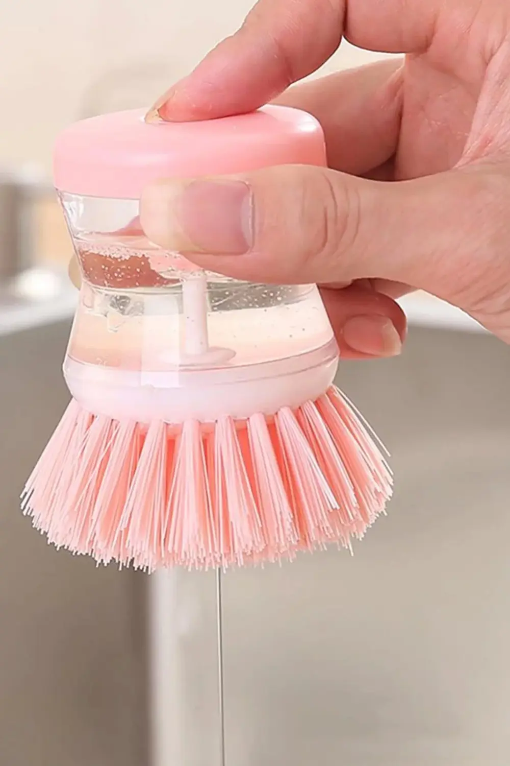 Deterjan Hazneli Bulaşık Yıkama Fırçası – Bulaşık Süngeri Ve Fırç