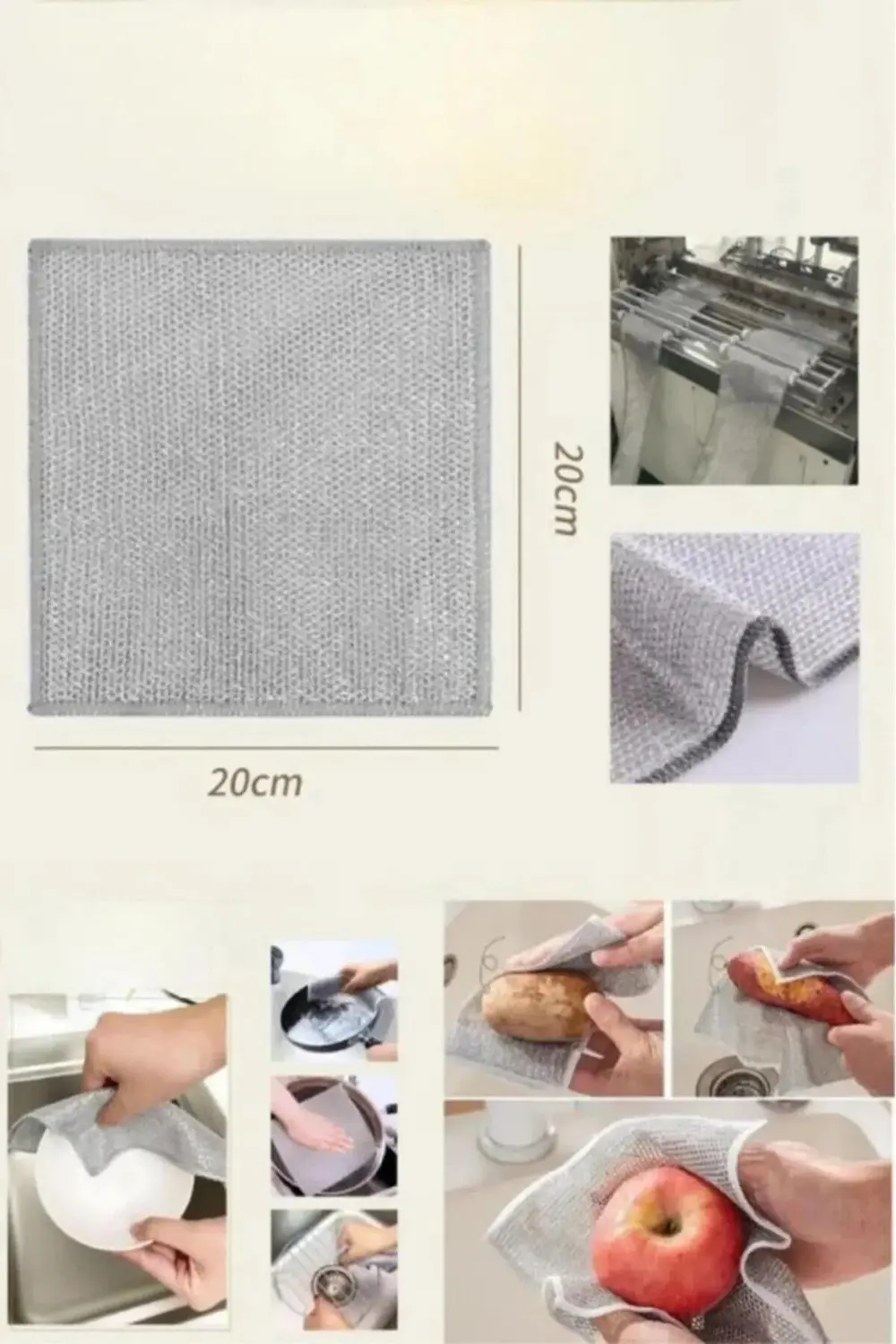 Deterjan Hazneli Kolay Bulaşık Yıkama Lavabo Tezgah Tabak Tencere