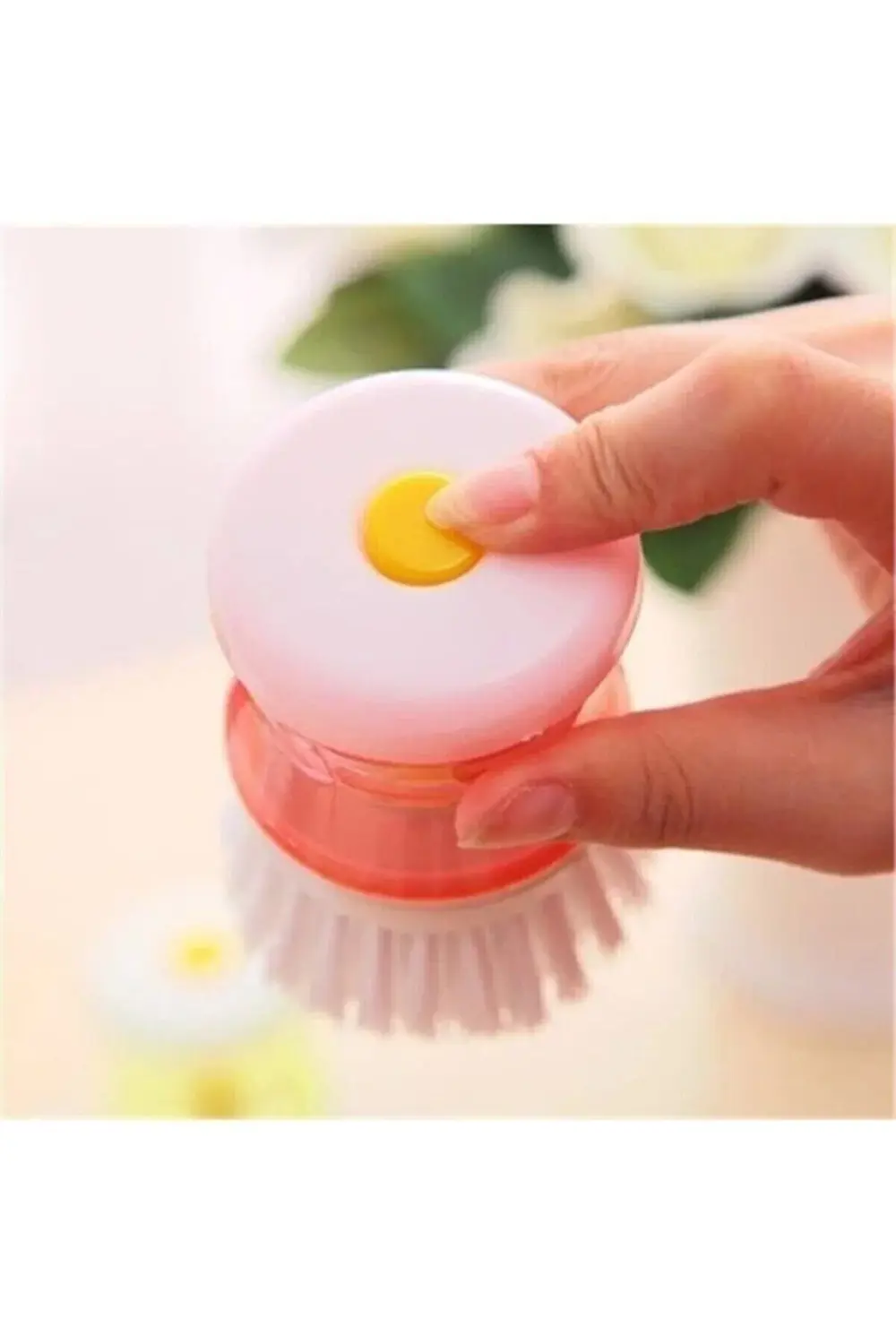 Deterjan Hazneli Kullanışlı Bulanık Fırçası Butonlu Pratik Kullan