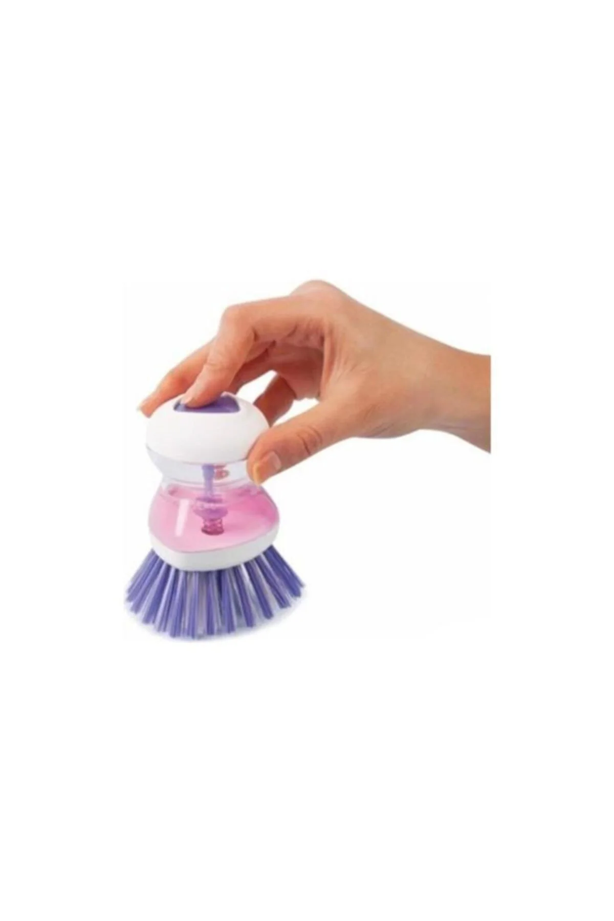 Deterjan Hazneli Tencere Tava Tabak Bulaşık Yıkama Fırçası Sünger