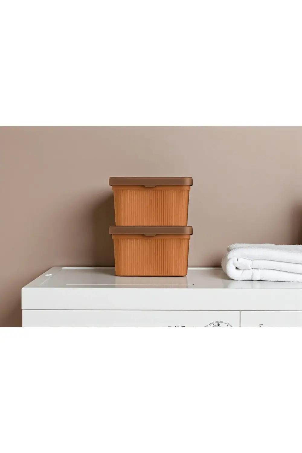 Deterjan Saklama Kutusu 2'li Set – Ölçü Kaşığı Hediye , Çamaşır M