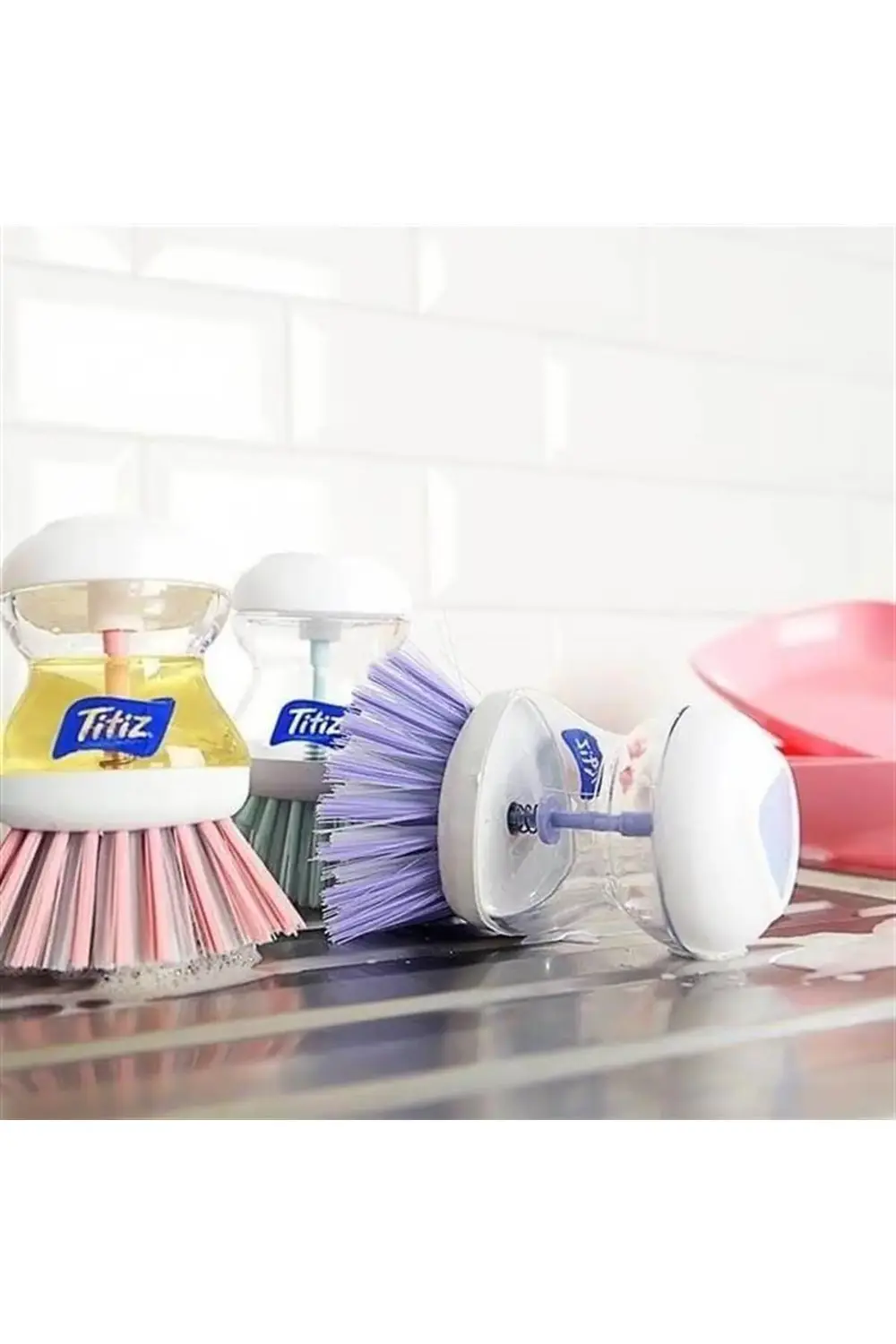 Deterjan Su Hazneli Pratik Bulaşık Fırçası, Deterjan Hazneli Fırç