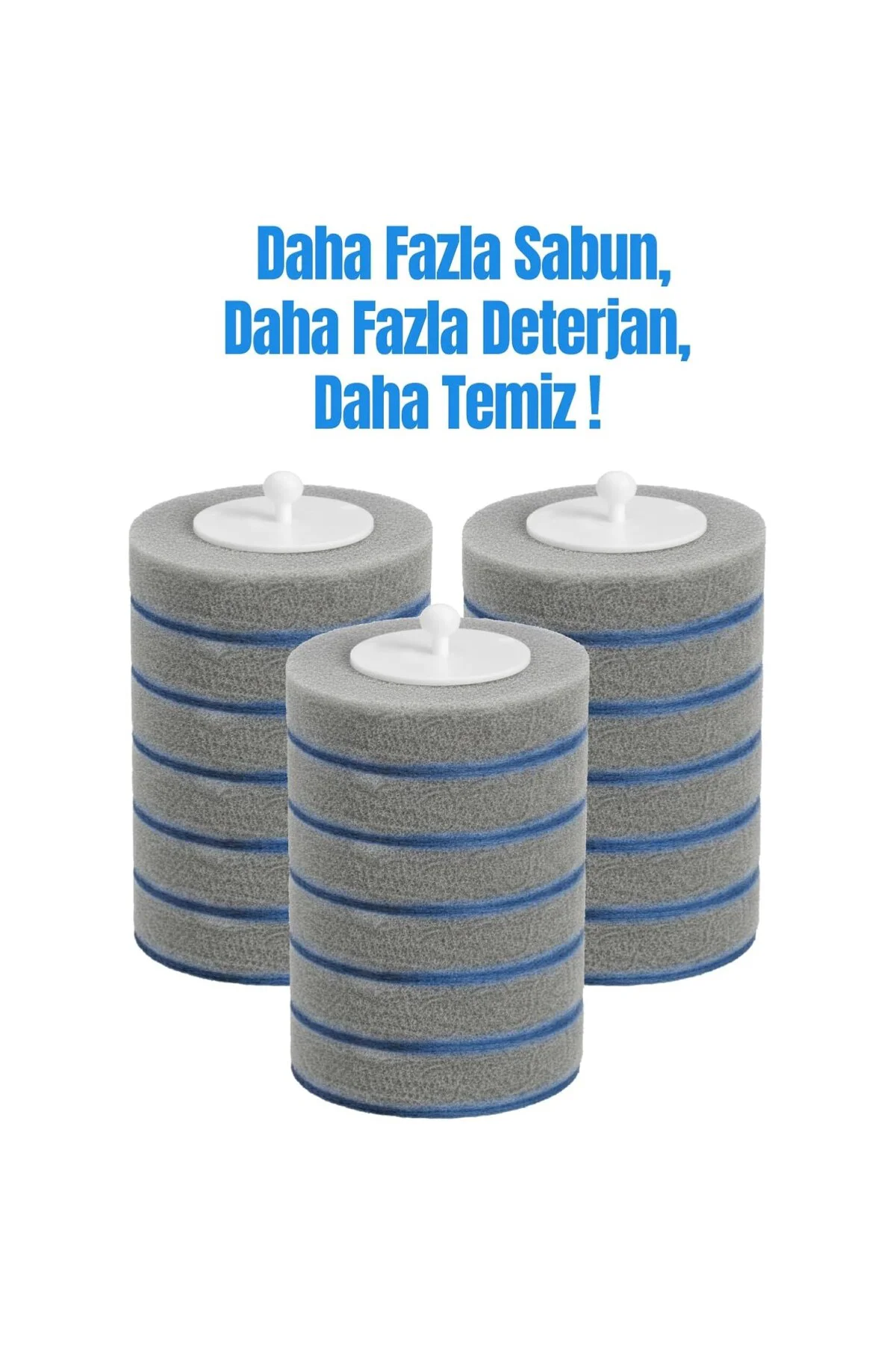 Deterjanlı Tek Kullanımlık Tuvalet Temizleme Yedek Süngeri, Kulla
