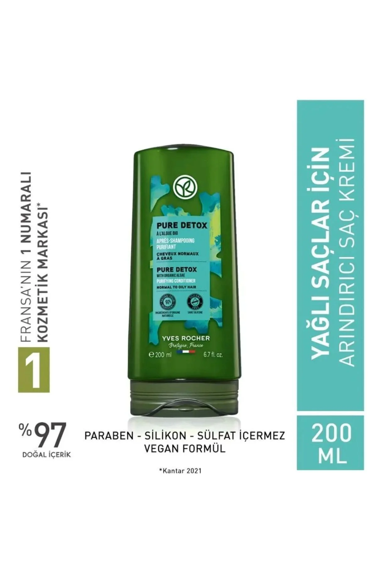 Detoks Etkili Arındırıcı Saç Kremi - Yağlı Saçlar / Pure Detox 20