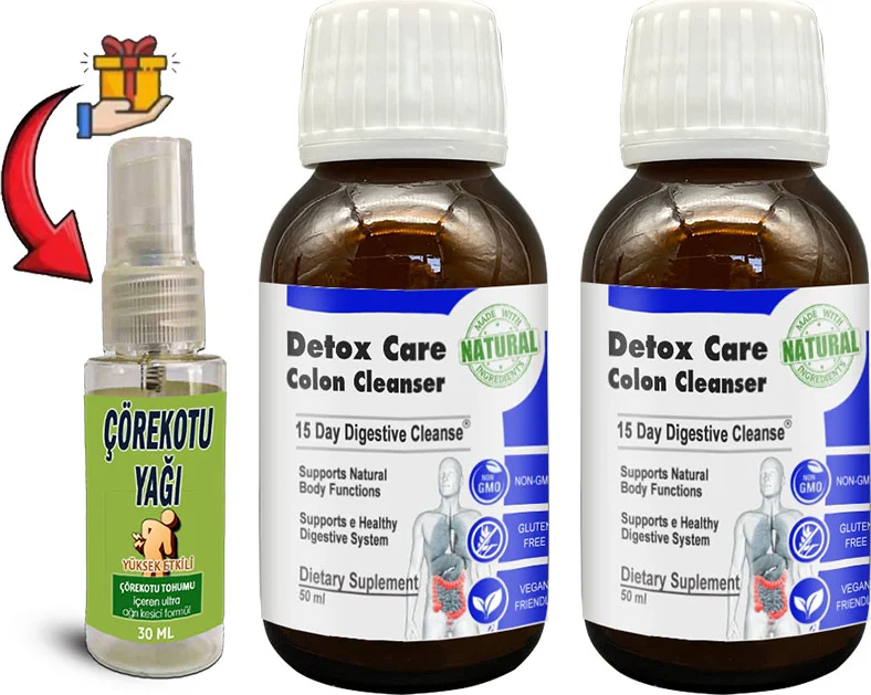 Detox Care: 2'li 15 Günlük Şurup + 30 ml Çörek Otu Masaj Yağı - Doğal Detoks Desteği Fiyatı, Yorumları ve Özellikleri