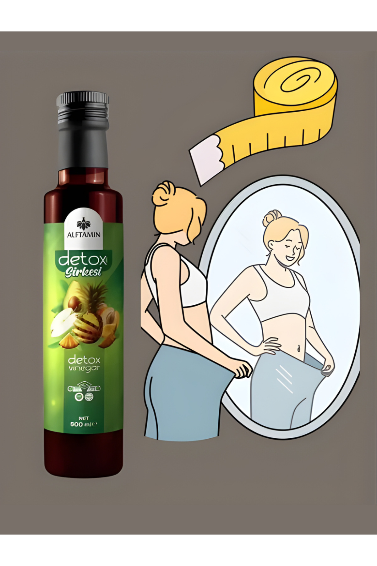 DetoxMix ve Zencefil Sirkesi 500 ml