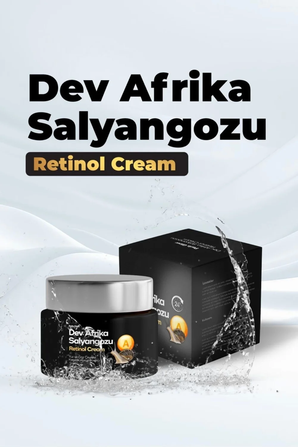Dev Afrika Salyangozu Retinol Krem - Anti-Aging Cilt Yenileyici Bakım