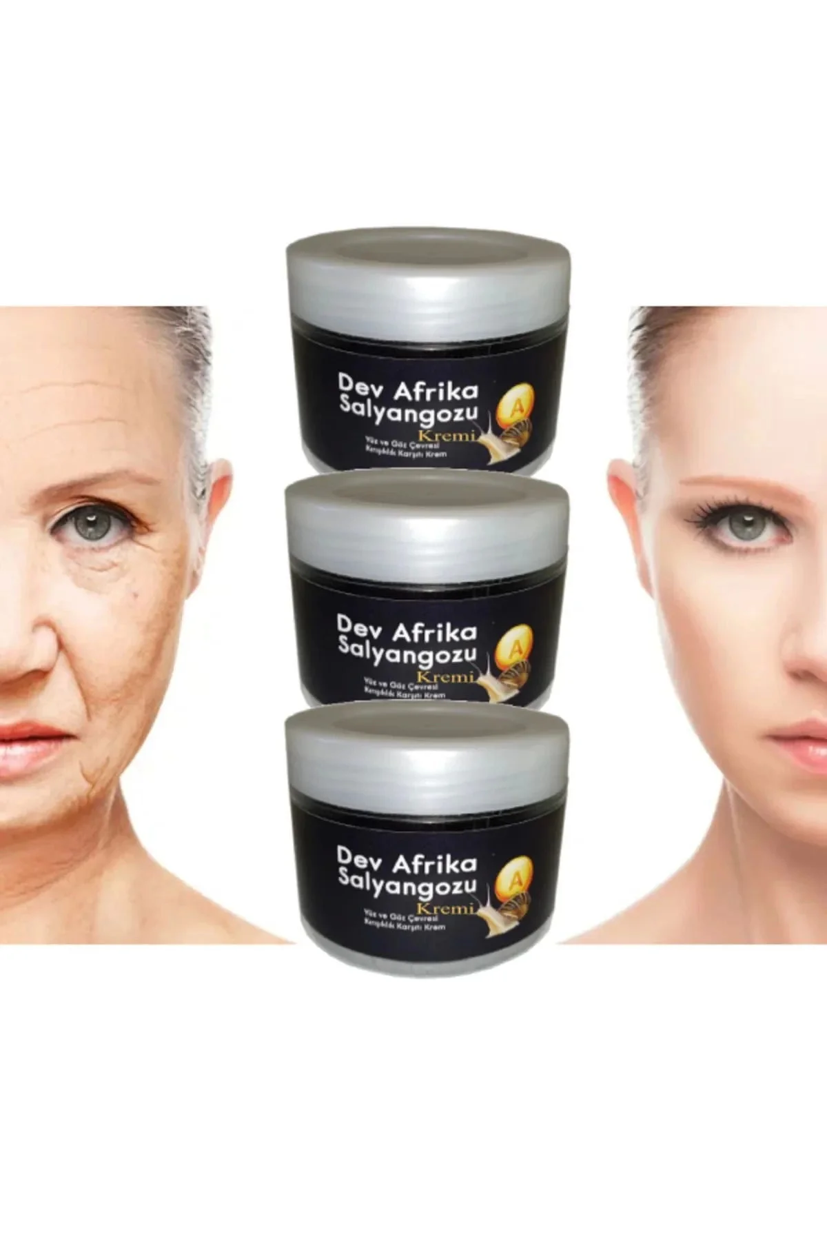 Dev Arfrika Salyangozu Kremi — Kırışıklık, Yara ve İltihap Karşıtı Bakım 100 ml x 3 Adet Dev Arfrika Salyangozu Kremi — Kırışıklık, Yara ve İltihap Karşıtı Bakım 100 ml x 3 Adet