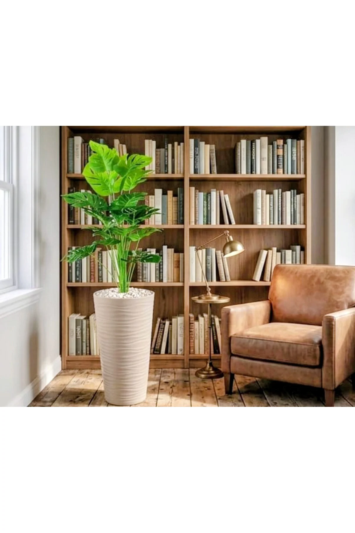 Dev Boy 160 cm Yapay Deve Tabanı Canlı Görünümlü Monstera - Premium Dokulu Büyük Lüx Dekoratif Ağaç Dev Boy 160 cm Yapay Deve Tabanı Canlı Görünümlü Monstera - Premium Dokulu Büyük Lüx Dekoratif Ağaç - Görsel 2