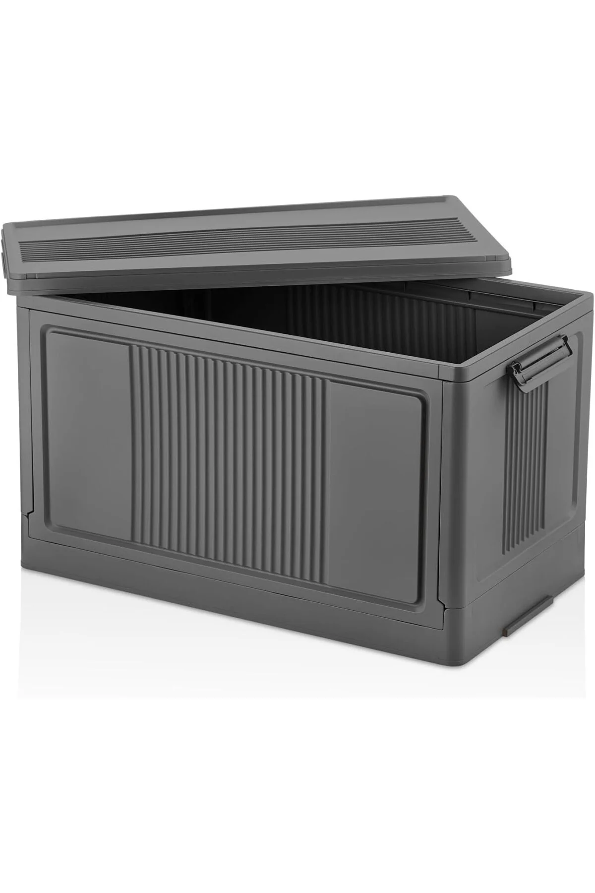 Dev Boy Katlanır Kilit Kapaklı Kasa 55 Litre Hacimli, Yer Kaplamayan Portatif Saklama Ku