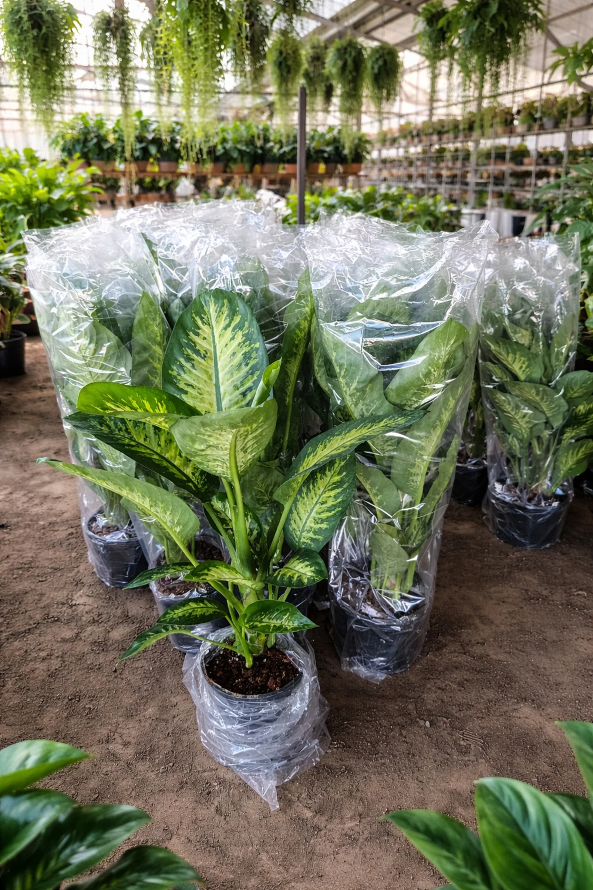 Dev Yapraklı Difenbahya (Dieffenbachia Camilla) Salon Çiçeği 80-1