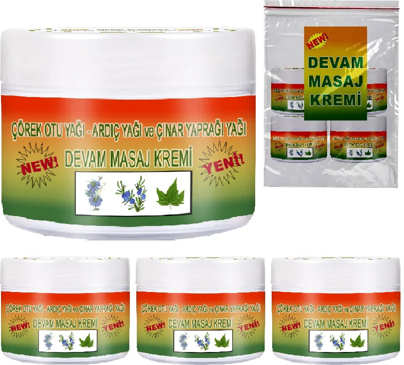 Deva-Devam Kremi 4 Adet – Çörek Otlu, Ardıç Yağlı ve Çınar Yaprağı Yağlı Güçlendirici Bakım Kremi