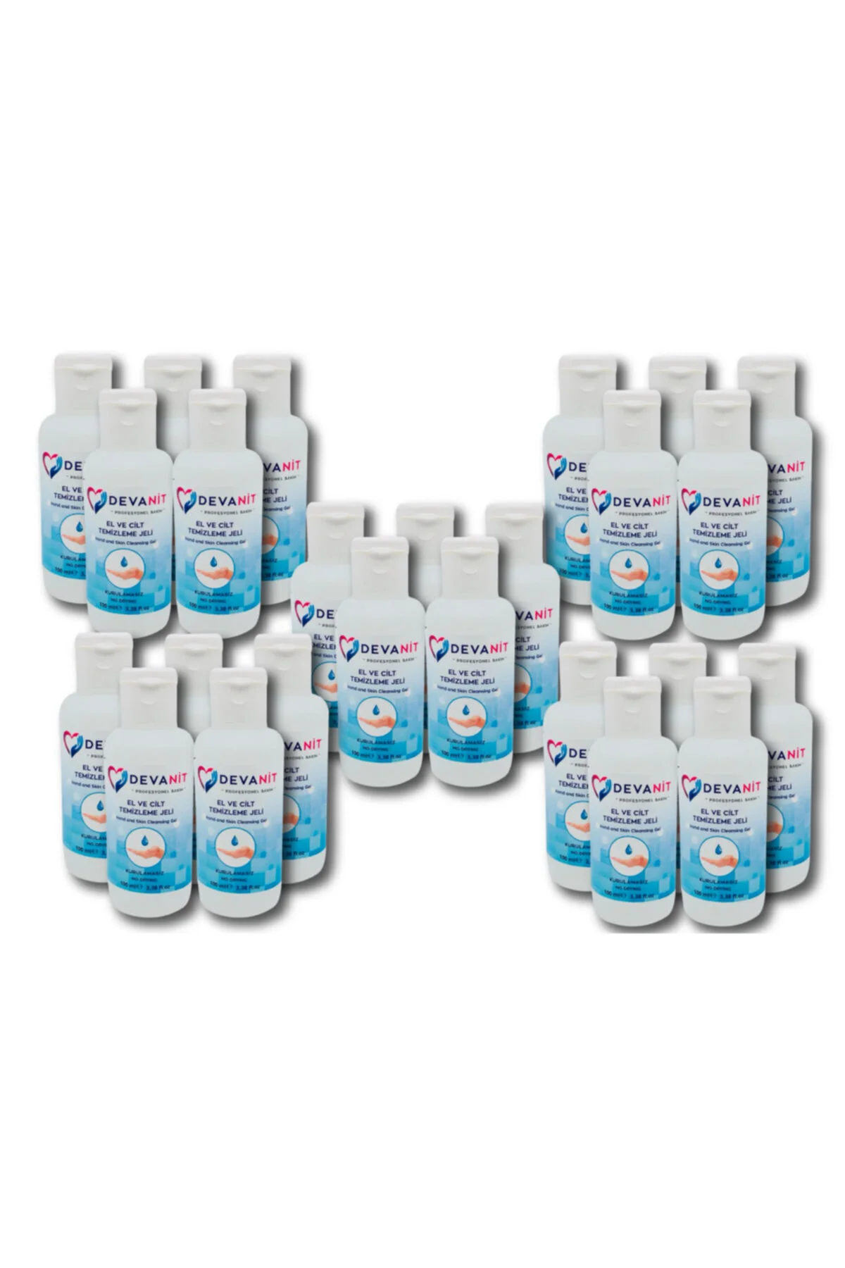 Devanit Dezenfektan - El Temizleme Jeli 25 Adet 100 ml Jel