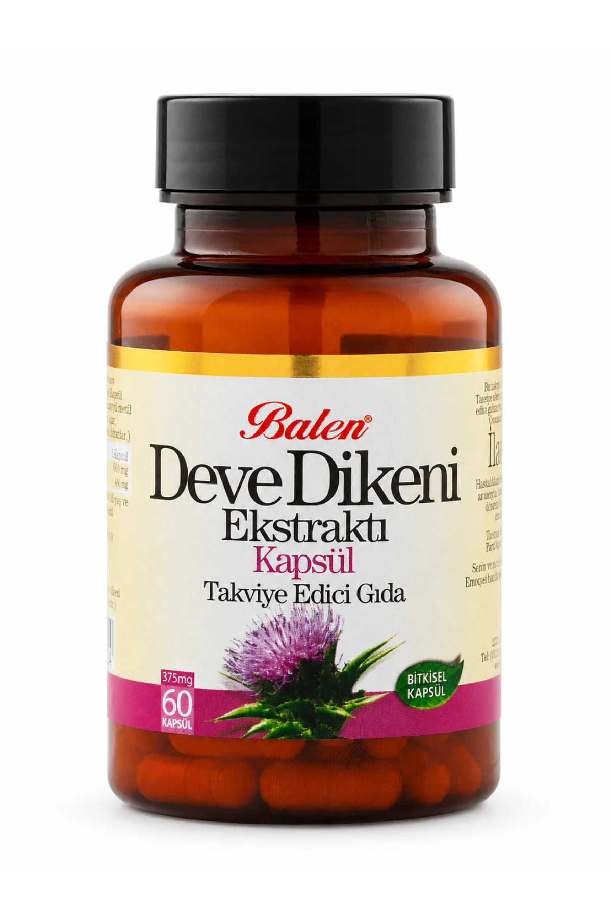 DEVE DİKENİ EKSTRAKTI KAPSÜL 375 MG*60