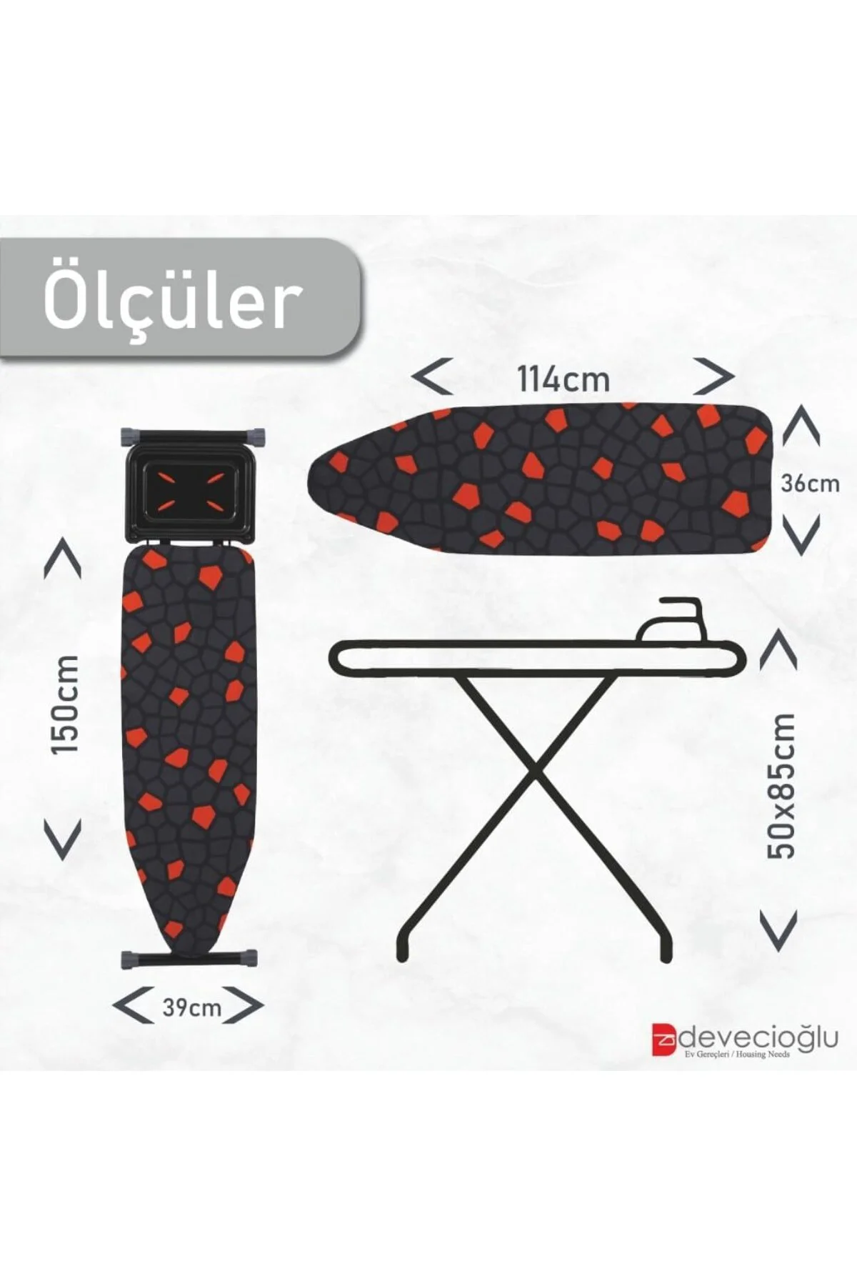 Devecioğlu Harbinger Comfort Ütü Masası Mm340