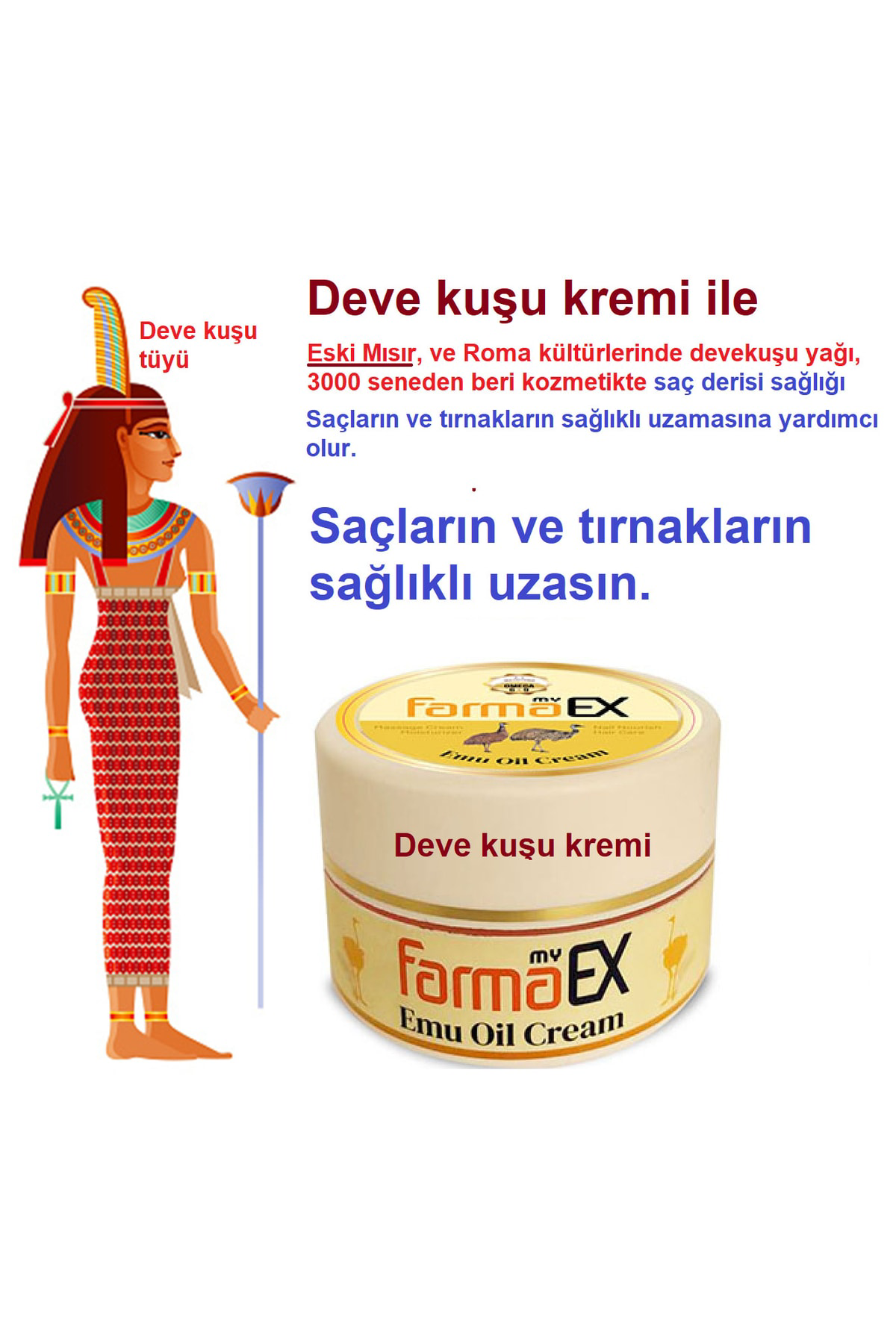 Devekuşu Yağı Kremi 100 Ml Ynaturel