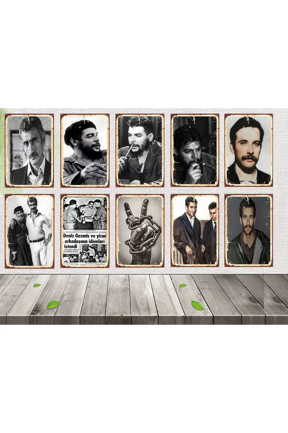 Devrimci Seti 10 Adet Yılmaz Güney Che Guevara Deniz Gezmiş Mahir