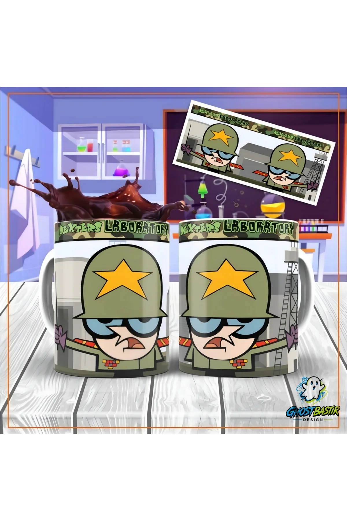 Dexter'in Laboratuvarı Kupa Bardak | Tek Adet K0199