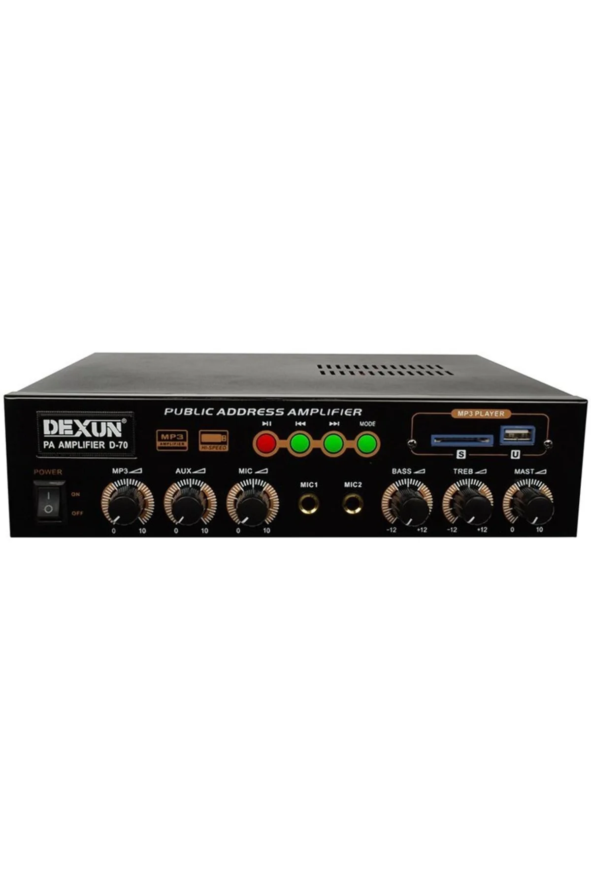 Dexun D-70 60 Watt 100v-70v -4-16 Ohm Usbli Mini Hat Trafolu Anfi Dexun D-70 60 Watt 100v-70v -4-16 Ohm Usbli Mini Hat Trafolu Anfi