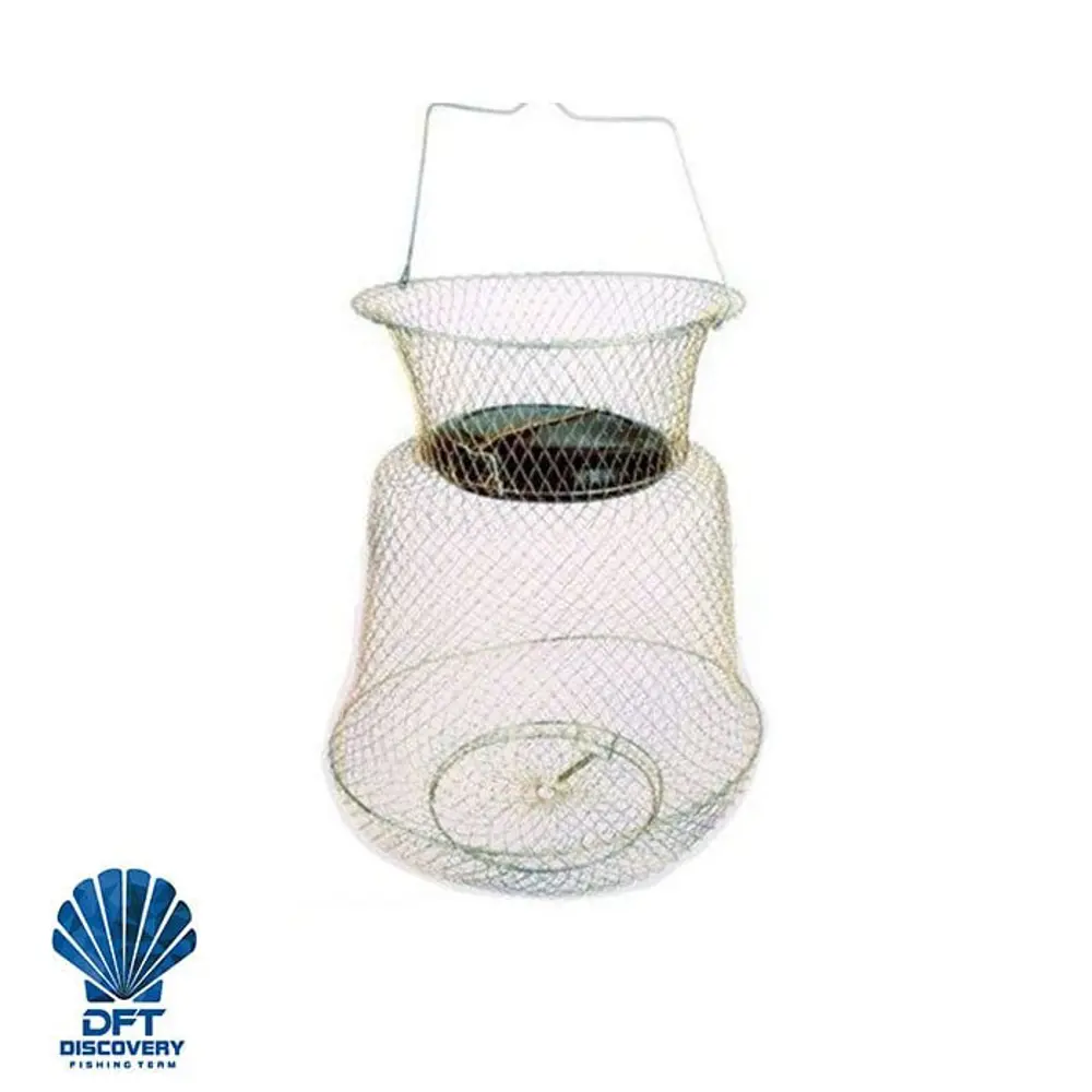 DFT 38x50cm Kapaklı Yuvarlak Tel Sepet Livar