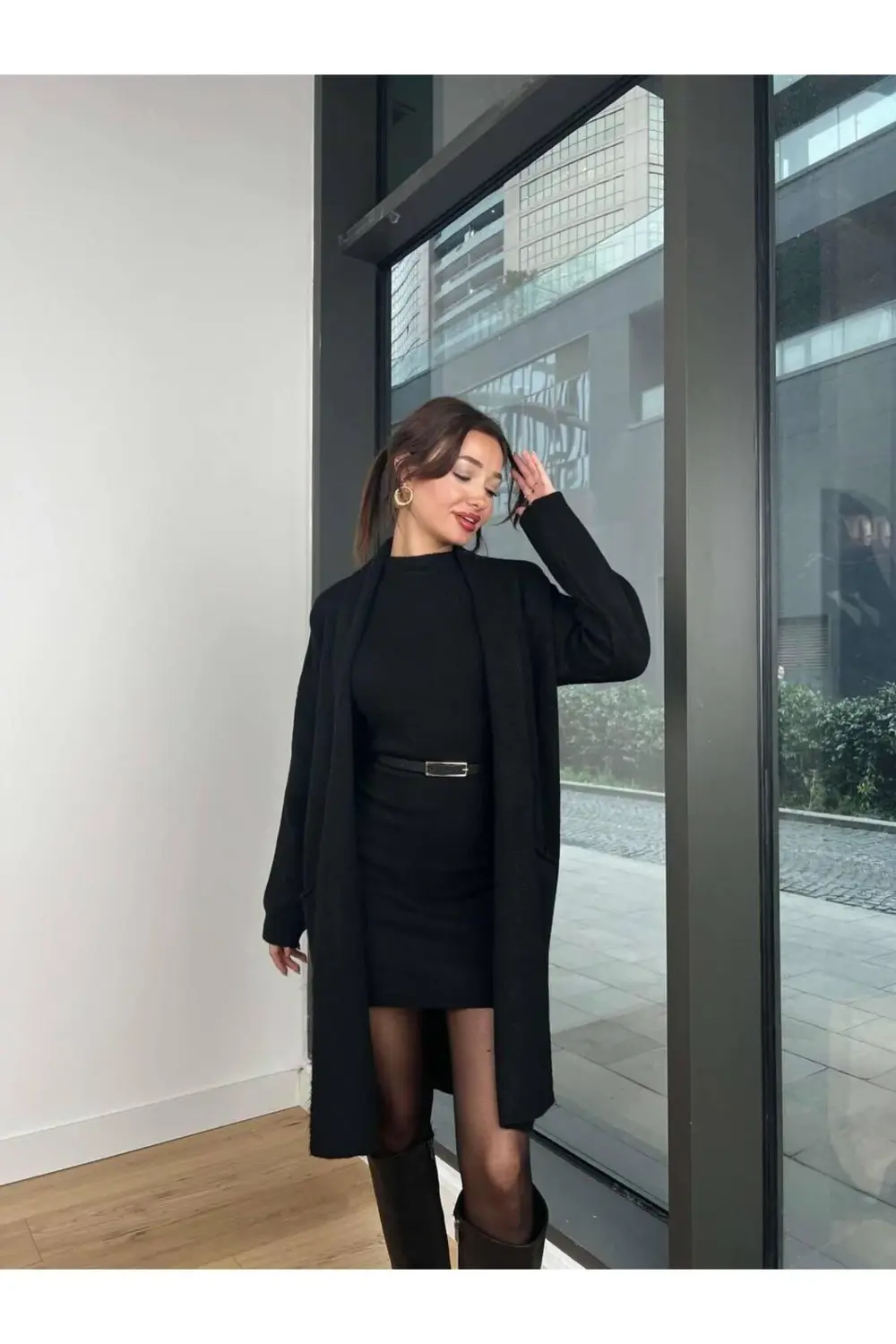 DGNS 2'Lİ ELBİSE&HIRKA TAKIM