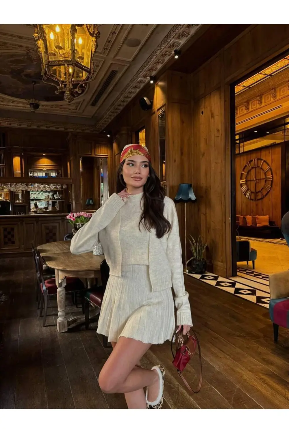 DGNS 3'LÜ HIRKA-BLUZ-ETEK TAKIM