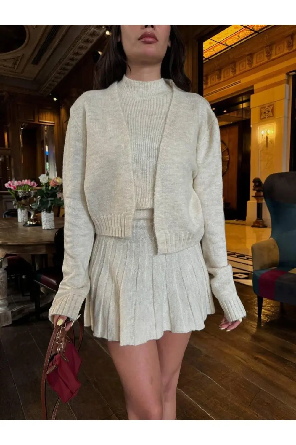 DGNS 3'LÜ HIRKA-BLUZ-ETEK TAKIM