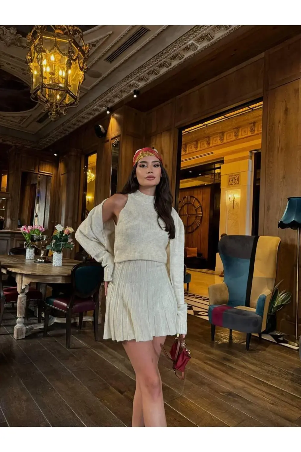 DGNS 3'LÜ HIRKA-BLUZ-ETEK TAKIM