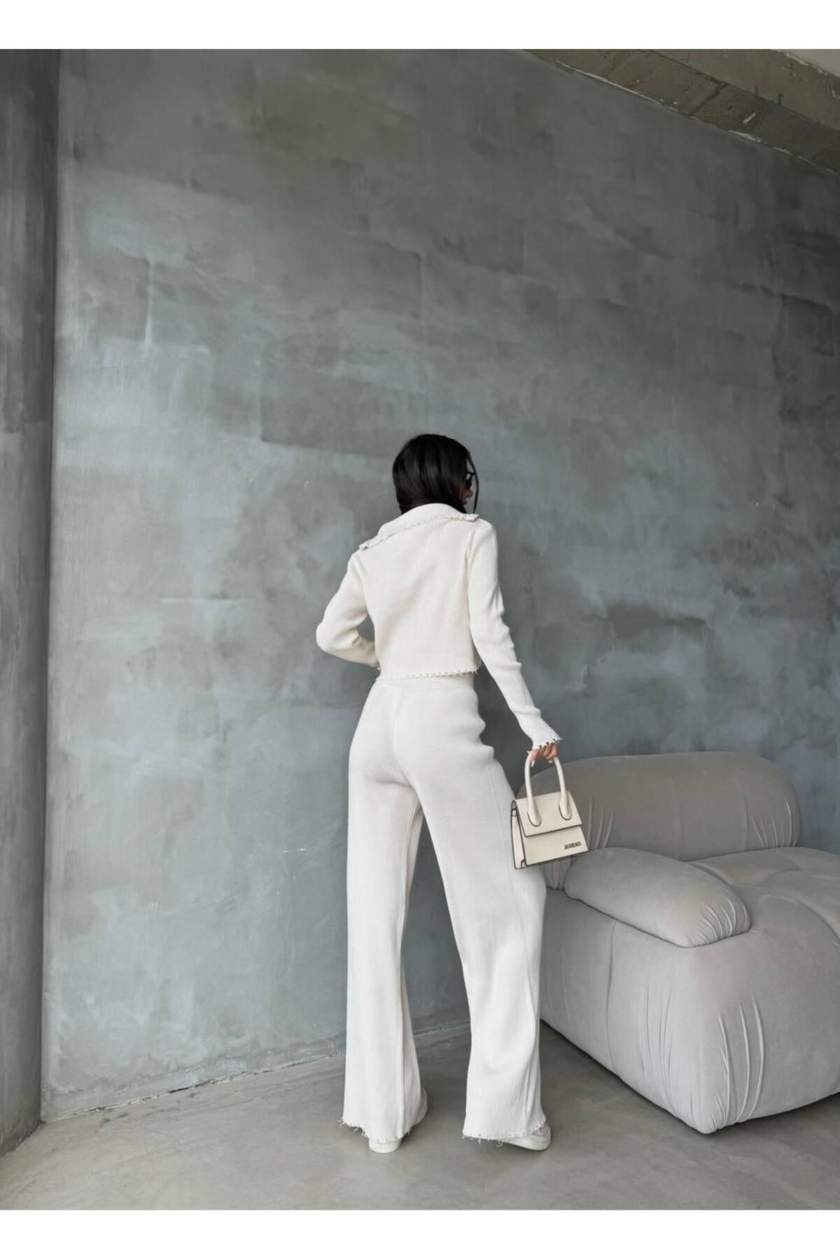 Nzl Tekstil Dgn's Fermuarli 2'Li Hirka-Pantolon Takim