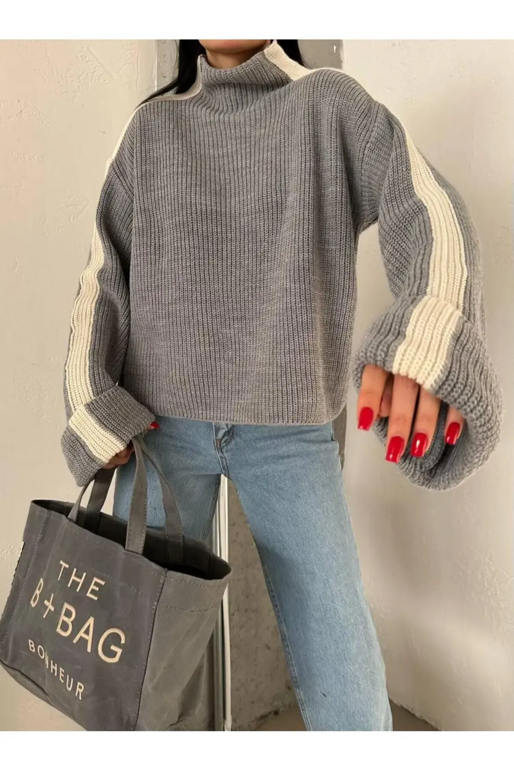 DGN'S ''ITALY COLLECTION'' KADIN İNTERSİYE&SELANİK ÖRGÜLÜ TRİKO K