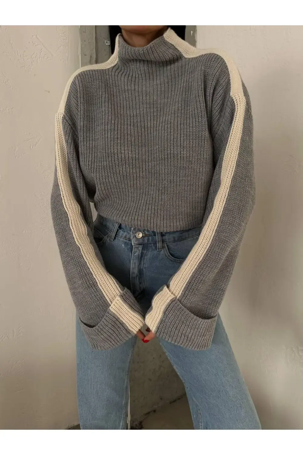 DGN'S ''ITALY COLLECTION'' KADIN İNTERSİYE&SELANİK ÖRGÜLÜ TRİKO K