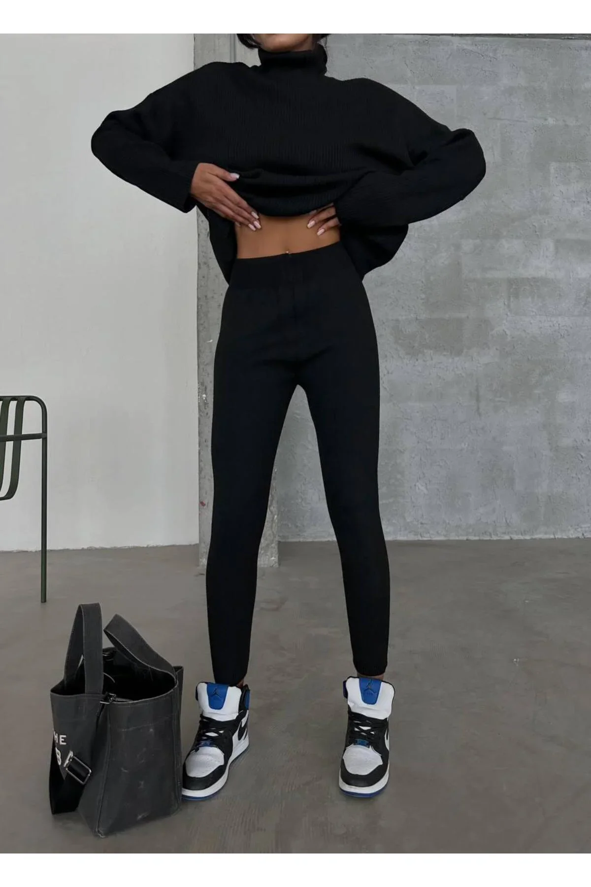 DGN'S SPORTSWEAR- 2'Lİ KADIN KAZAK-PANTOLON TAKIM - Görsel 4
