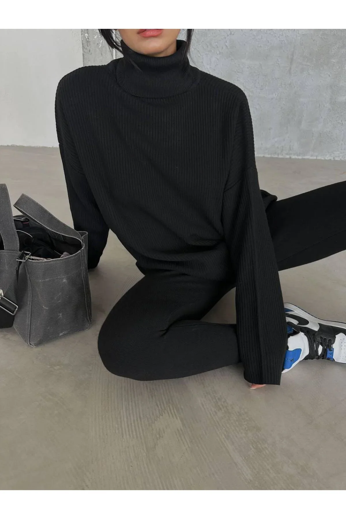 DGN'S SPORTSWEAR- 2'Lİ KADIN KAZAK-PANTOLON TAKIM - Görsel 3