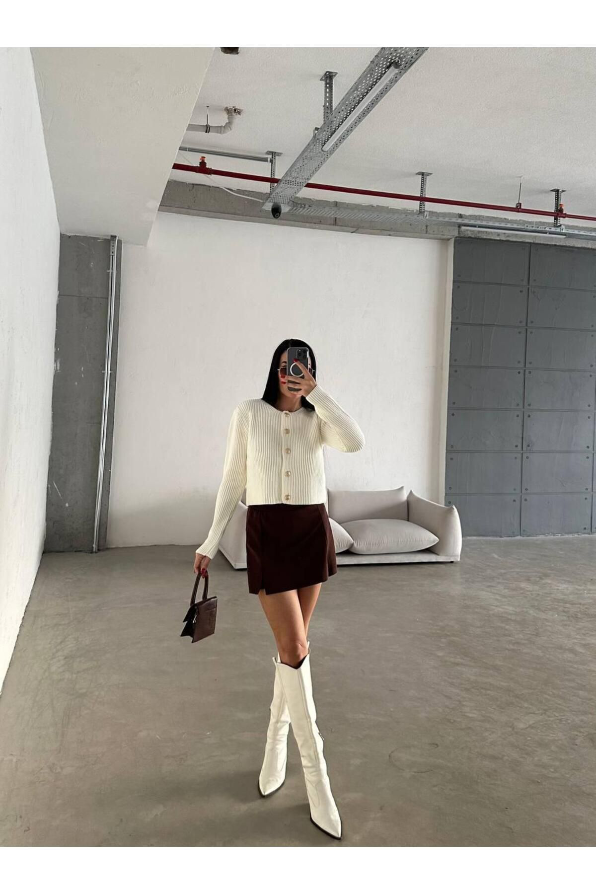 Nzl Tekstil Dgn's ''Teacher Collection'' Kadin Düğmeli&Fitilli Hirka-Çeket