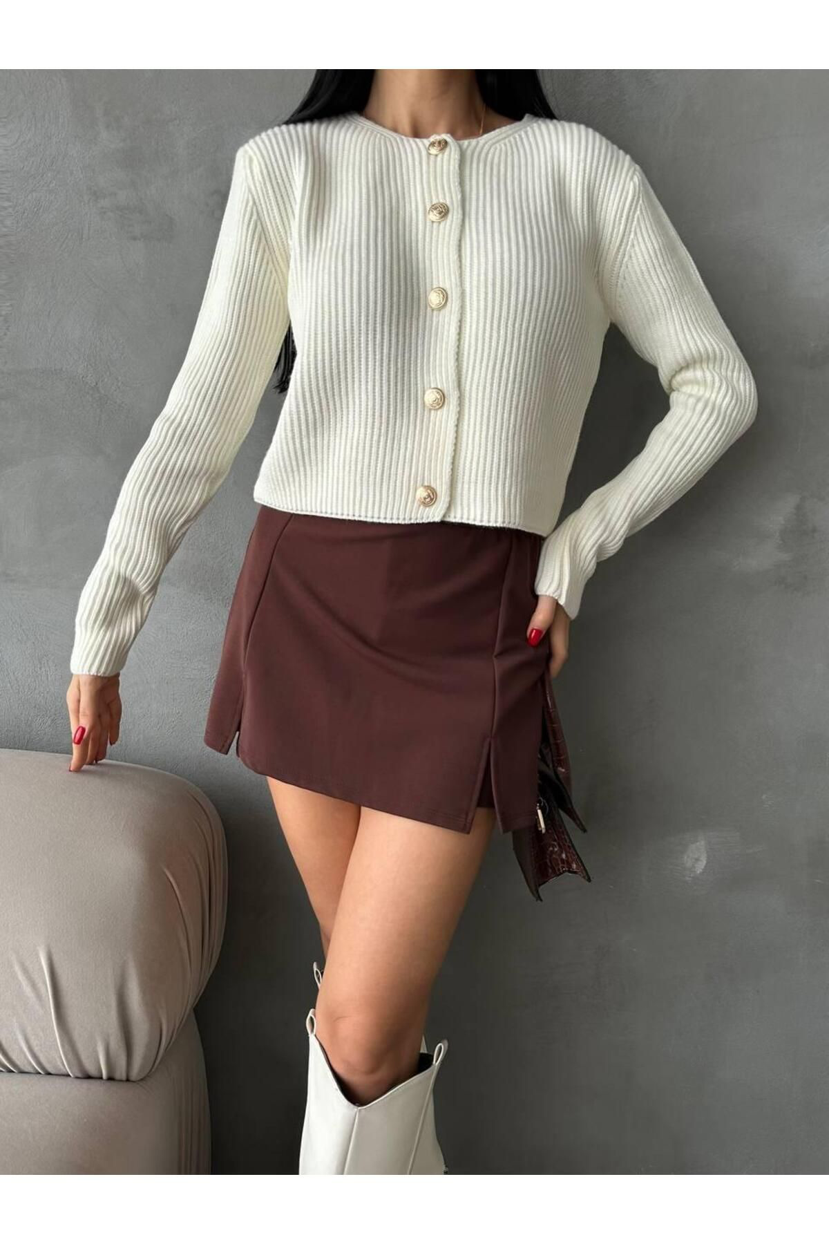 Nzl Tekstil Dgn's ''Teacher Collection'' Kadin Düğmeli&Fitilli Hirka-Çeket