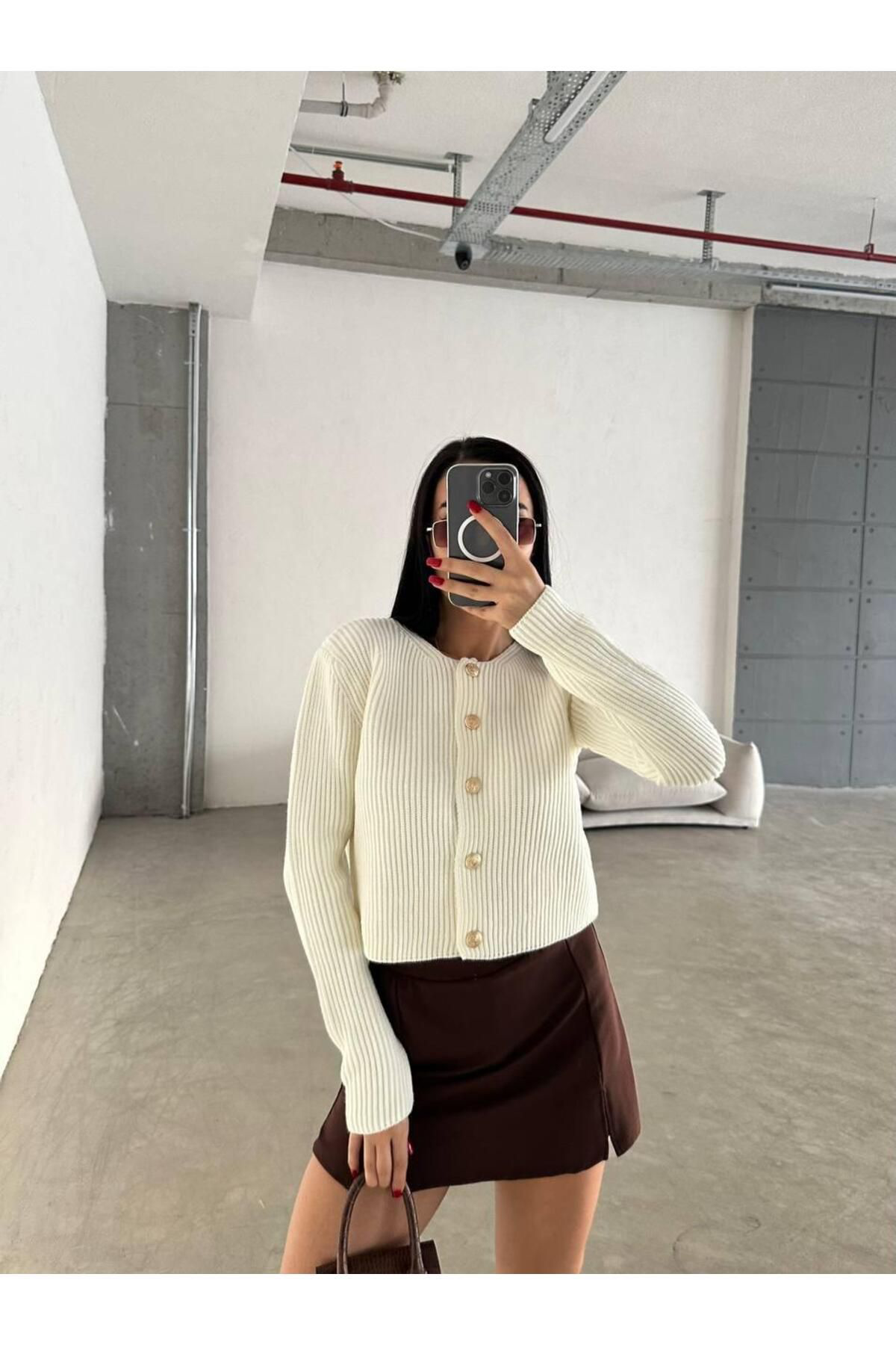 Nzl Tekstil Dgn's ''Teacher Collection'' Kadin Düğmeli&Fitilli Hirka-Çeket