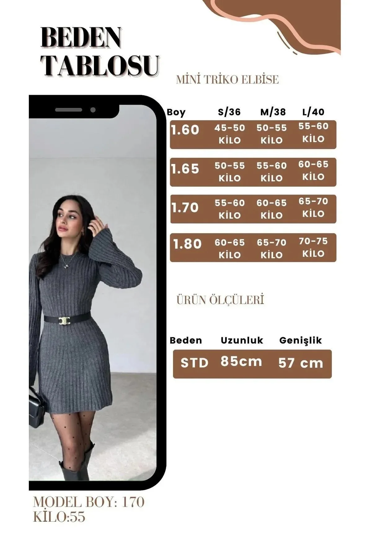 DGN'S YARASA KOL-YUMUŞAK DOKULU MİDİ ELBİSE