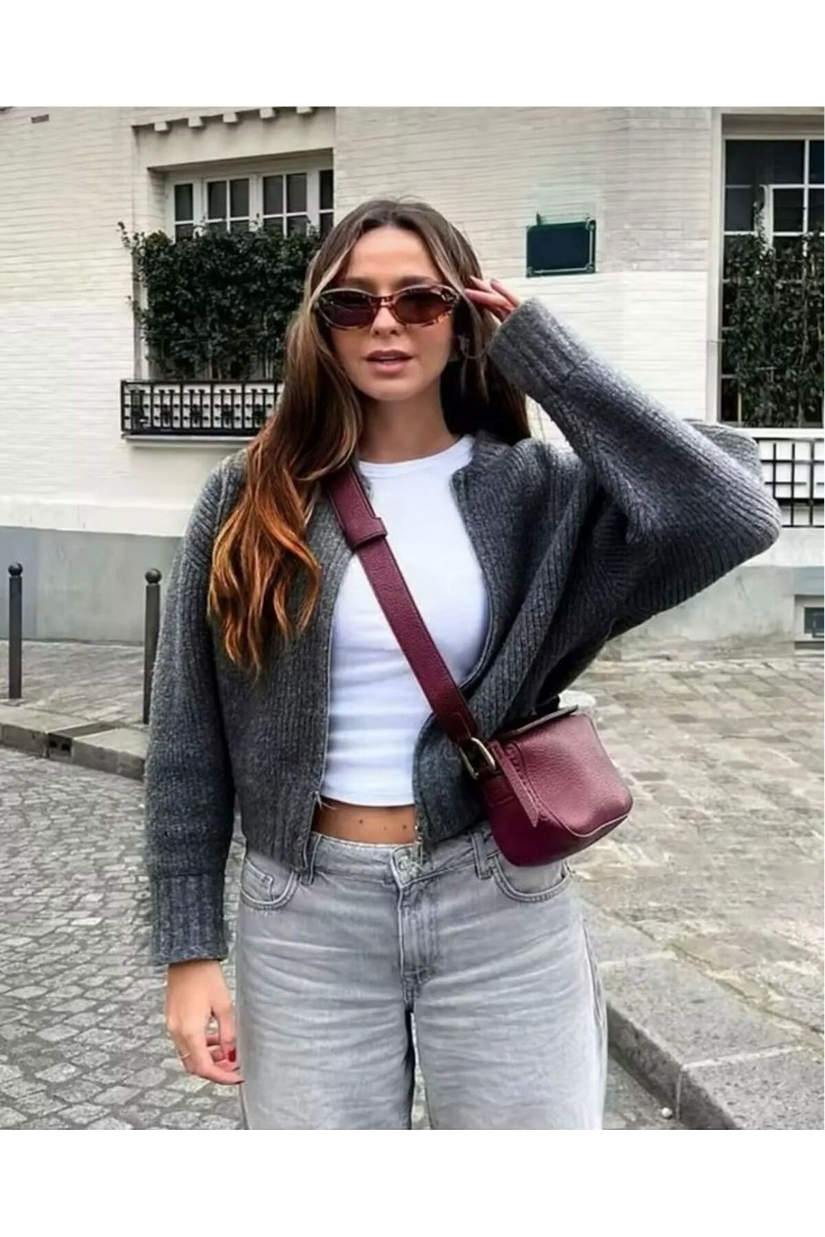 Nzl Tekstil Dgn's Yumuşak Dokulu Fermuarli Kadin Triko Hirka - Ceket