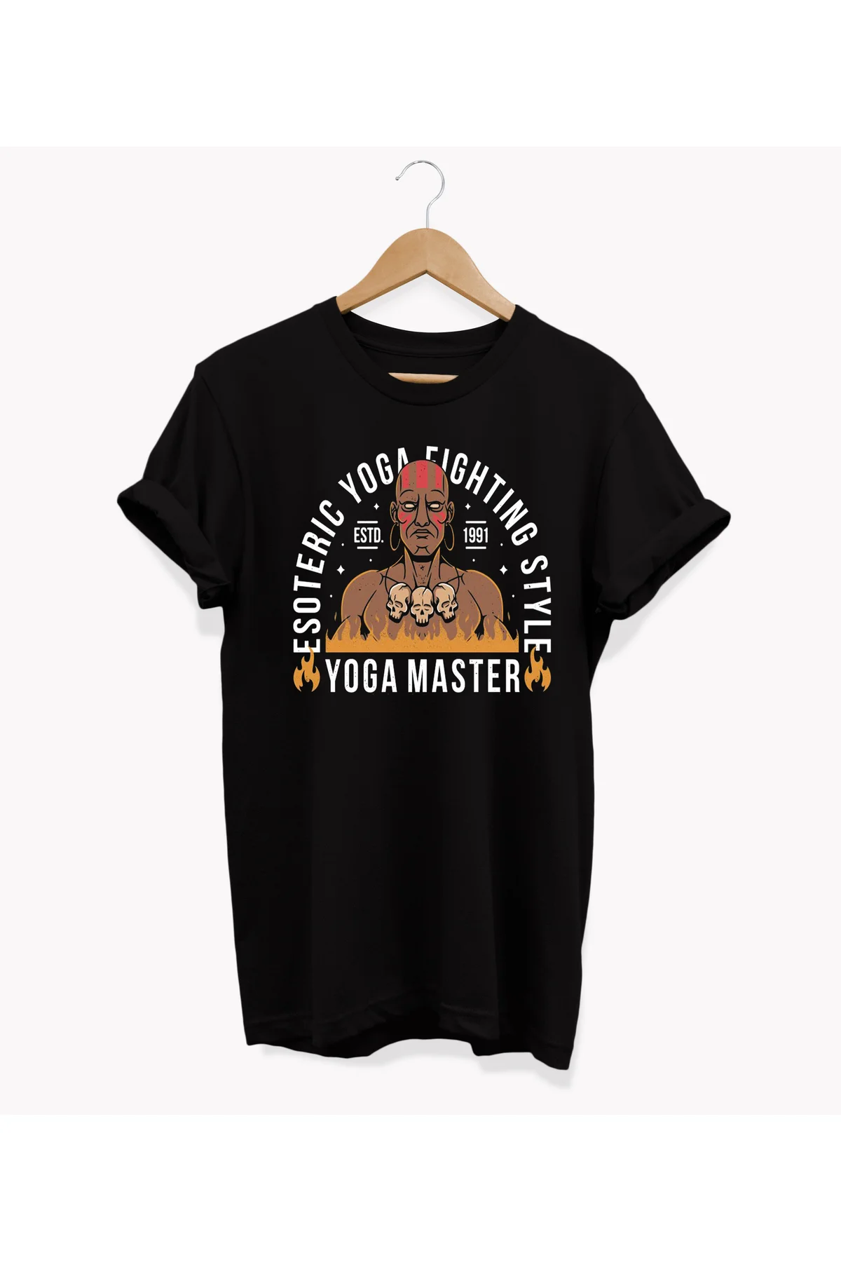 , Dhalsım Baskılı, %100 Pamuk, Bisiklet Yaka, Oversize T-shirt, B