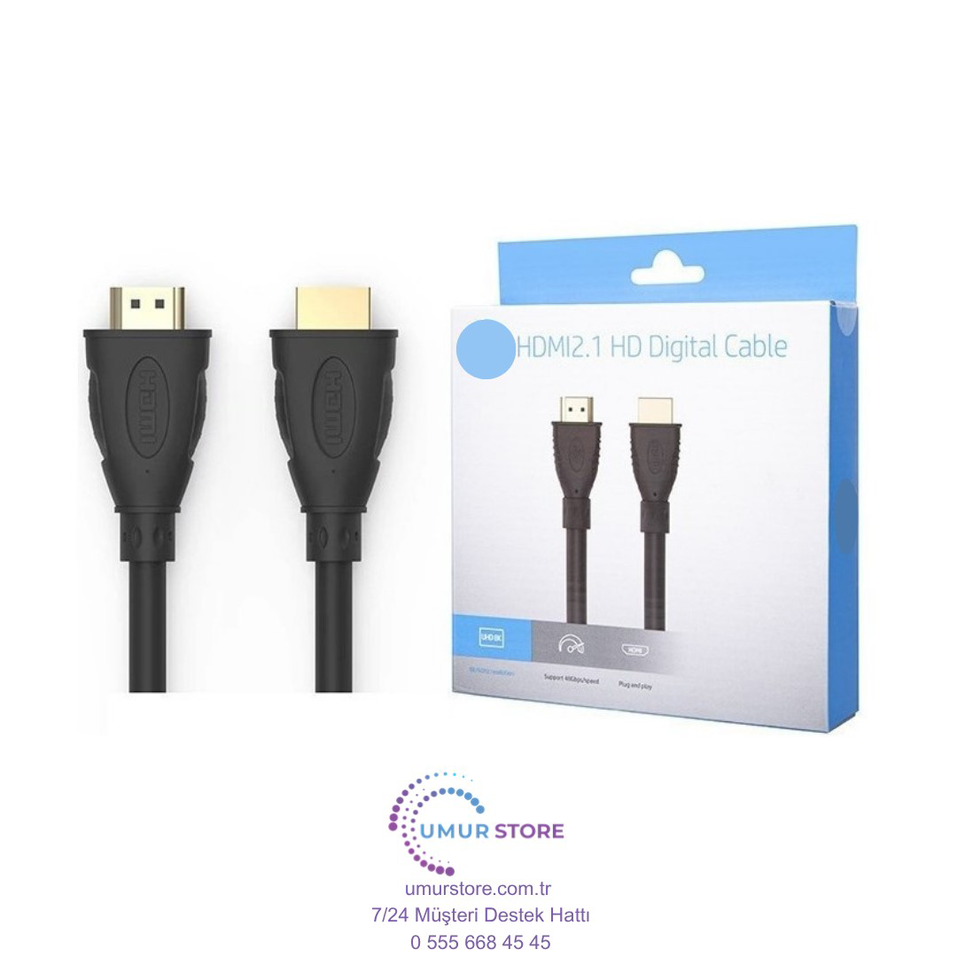 DHC-HD02 HDMI 2.1 48 Gpbs 8K(7680 x 4320) 3m Kablo