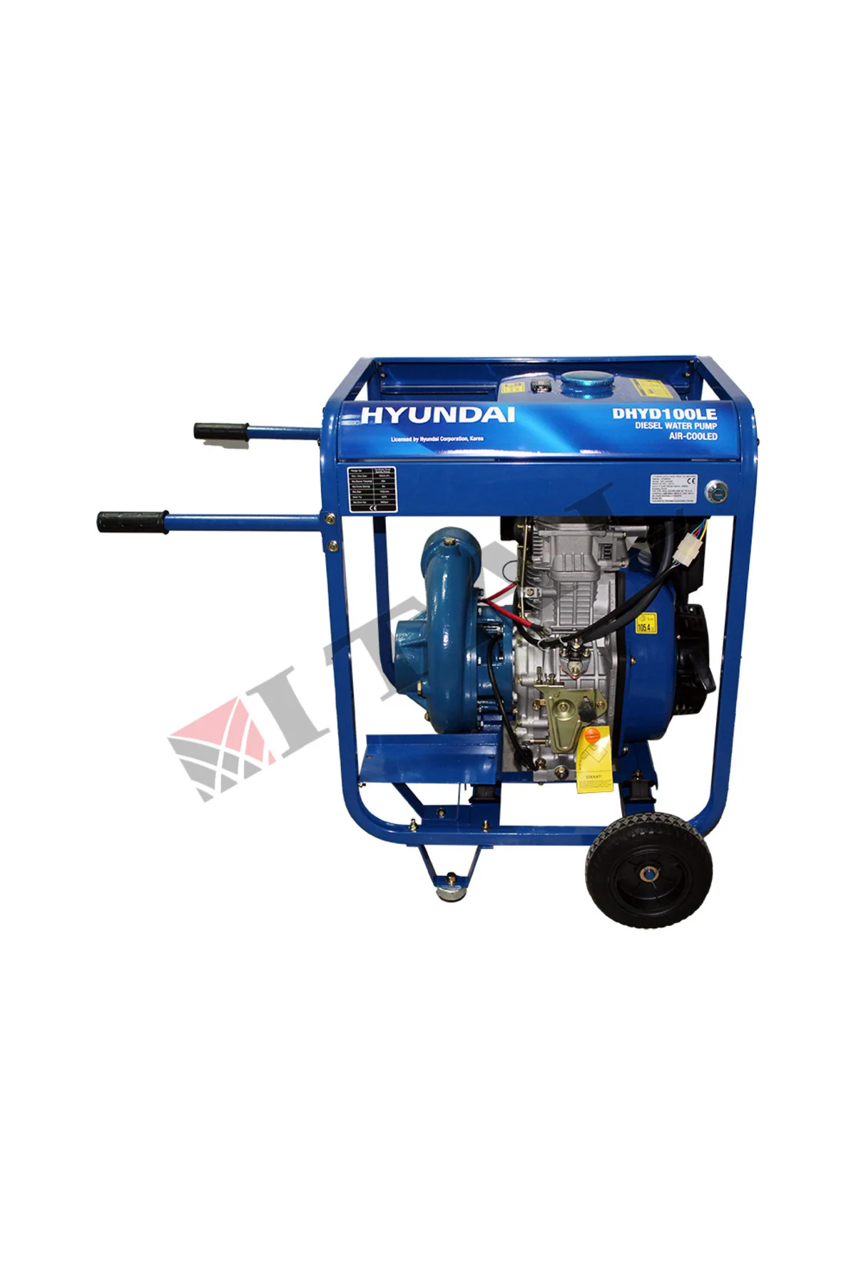 DHYD100LE Dizel Su Motoru 4'' Marşlı Döküm Pompa