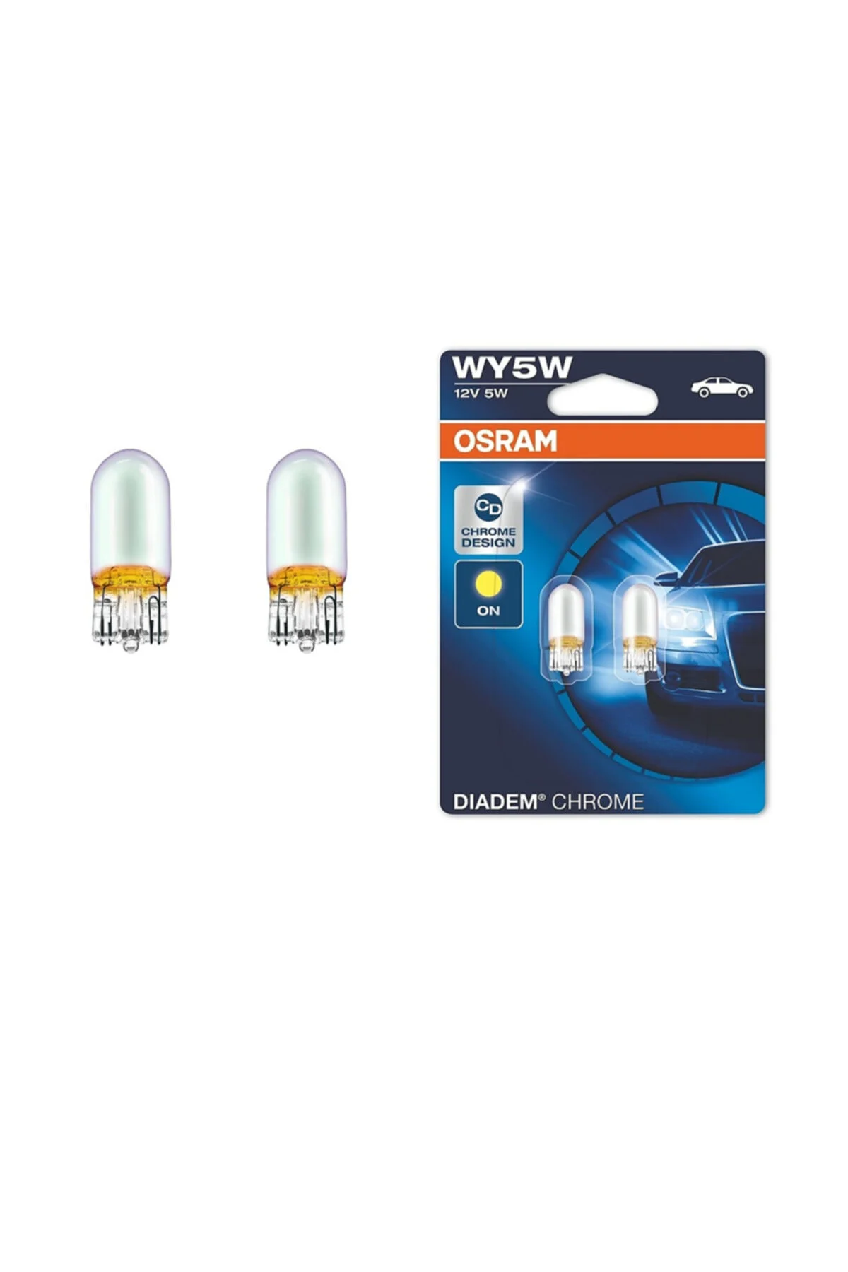 Dıadem 12 Volt 5w T10 Dipsiz Chrome Desıgn Sarı Işık