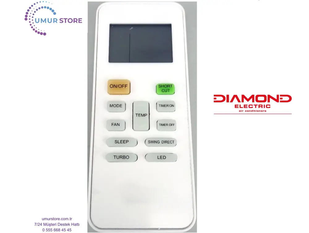 Diamond Electric Klima Kumandası Diamond Electric Klima Kumandası
